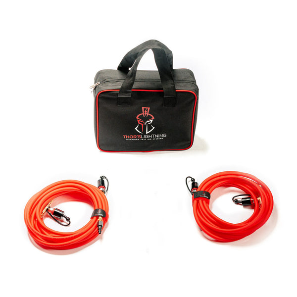 Thor's Lightning Rapid 4-Tire Air System with red Thor's Hammer manifold