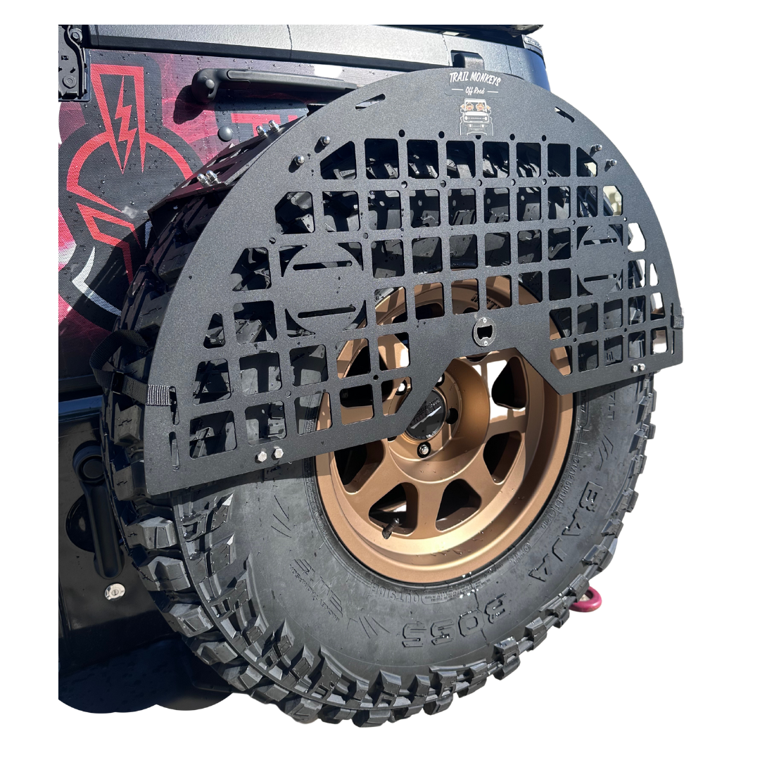Trail Monkeys Offroad Monkey Pack Spare Tire MOLLE Gear Storage Rack System Jeep Wrangler JK/JKU (2007-2018)  1