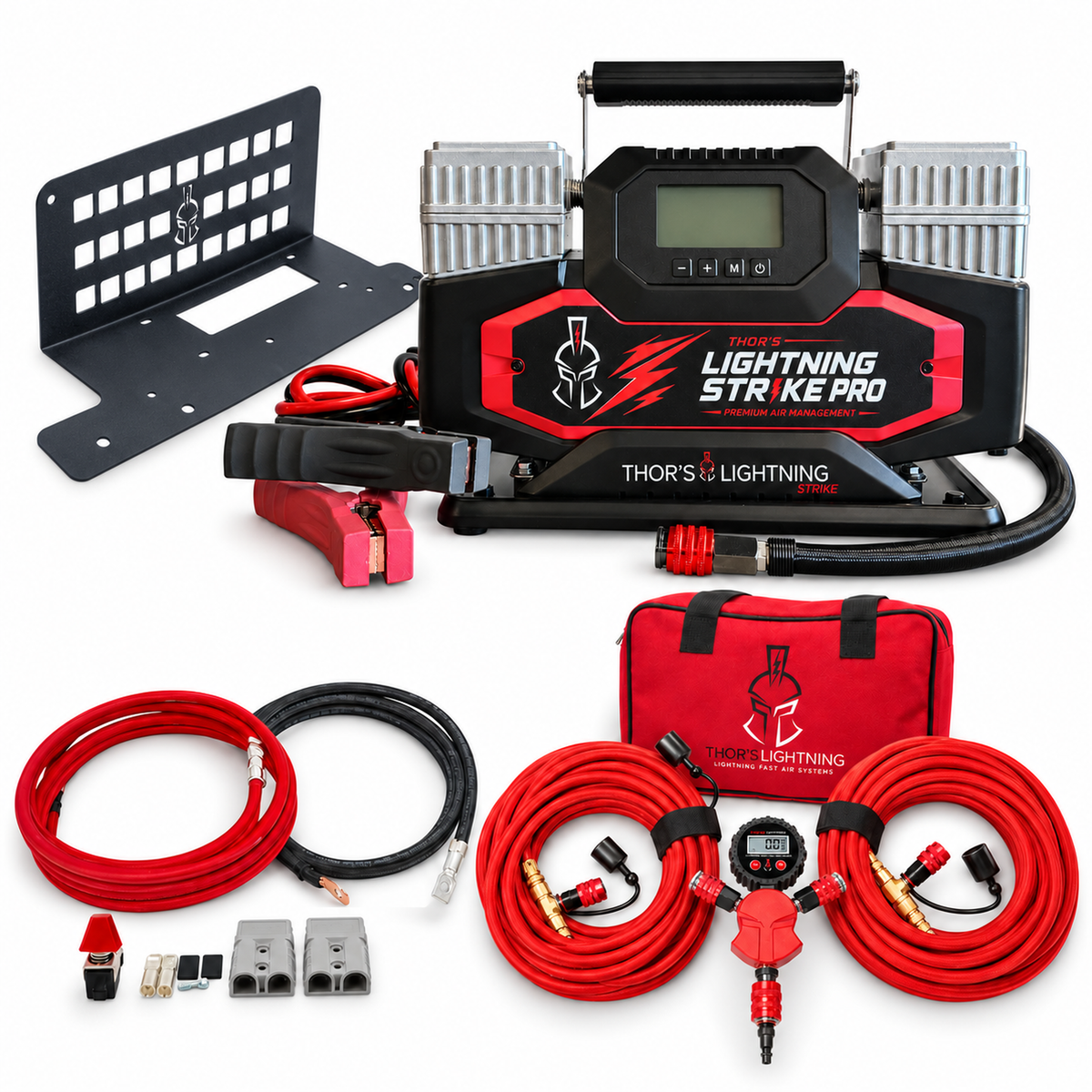 Ultimate Air Bundle: Ford Bronco 4-Door Hardtop (2021-Present) | Compressor + Mount + Wiring + 4-Tire System