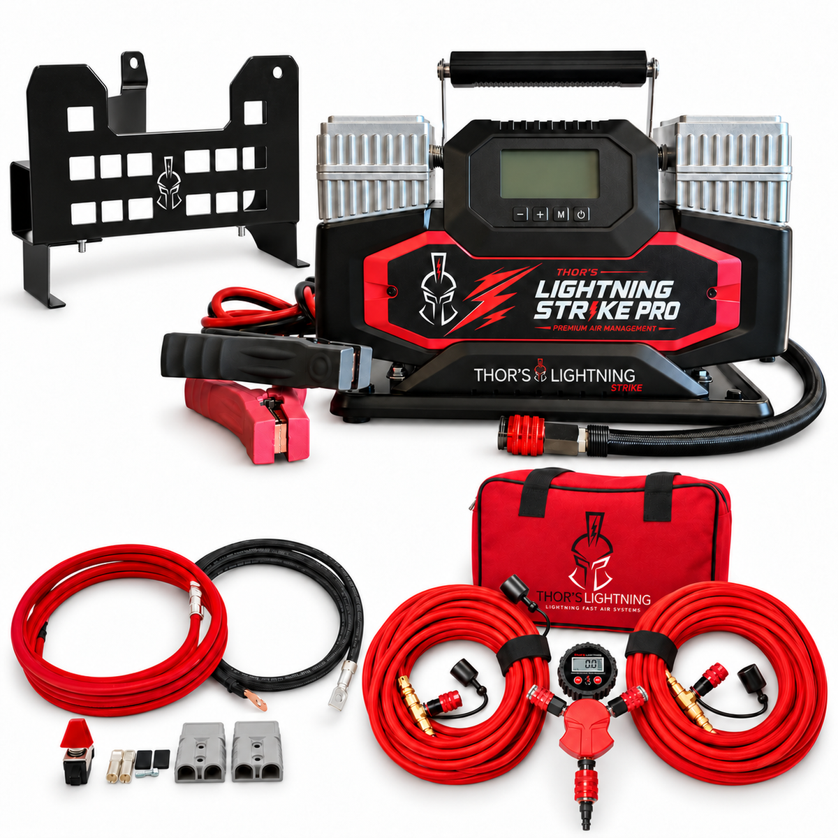 Ultimate Air Bundle: Jeep Wrangler JK 2-Door (2007-2018) | Compressor + Mount + Wiring + 4-Tire System