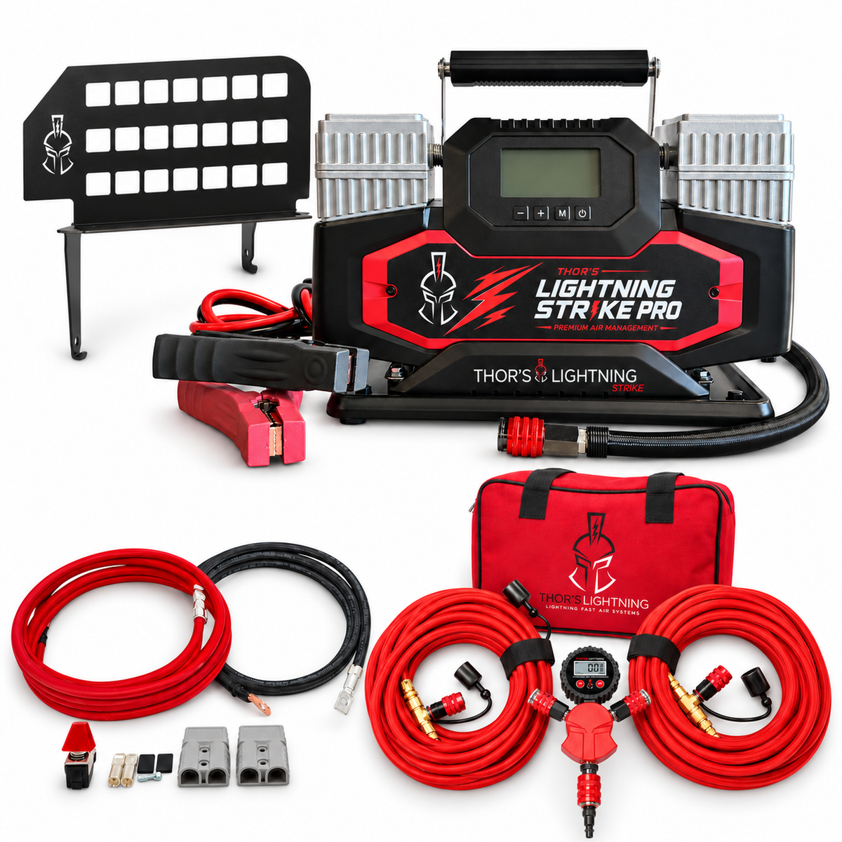 Ultimate Air Bundle: Jeep Wrangler JLU 4-Door (2018-2023) | Compressor + Mount + Wiring + 4-Tire System