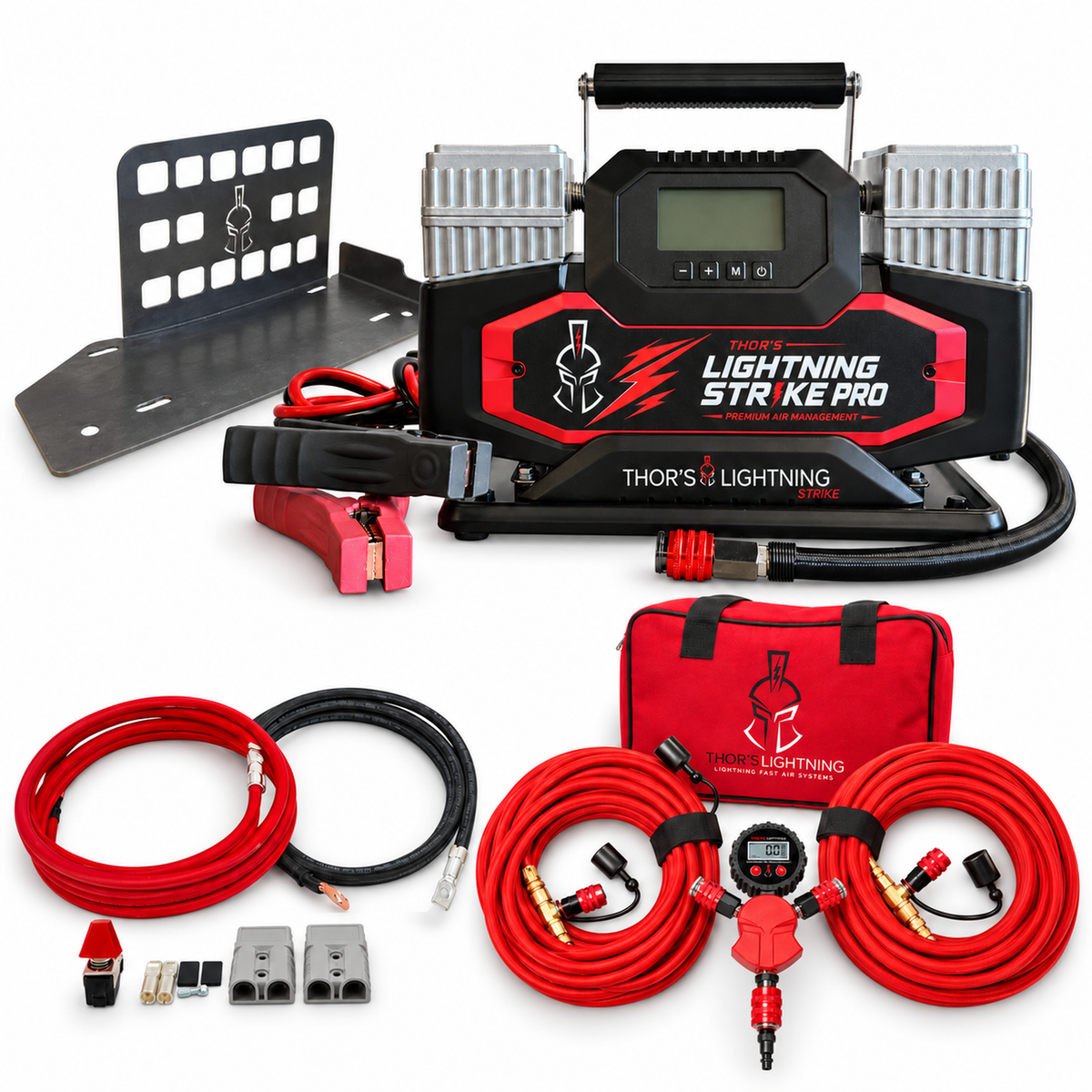Ultimate Air Bundle: Jeep Wrangler JLU 4-Door (2024-Present) | Compressor + Mount + Wiring + 4-Tire System