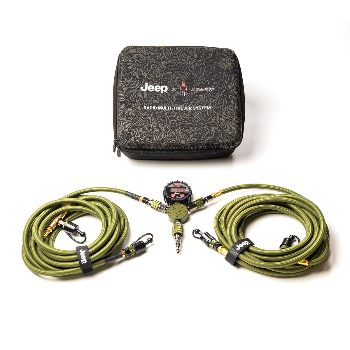 Jeep® Thor’s Lightning Rapid 4-Tire Air System | 300 PSI Braided Hose