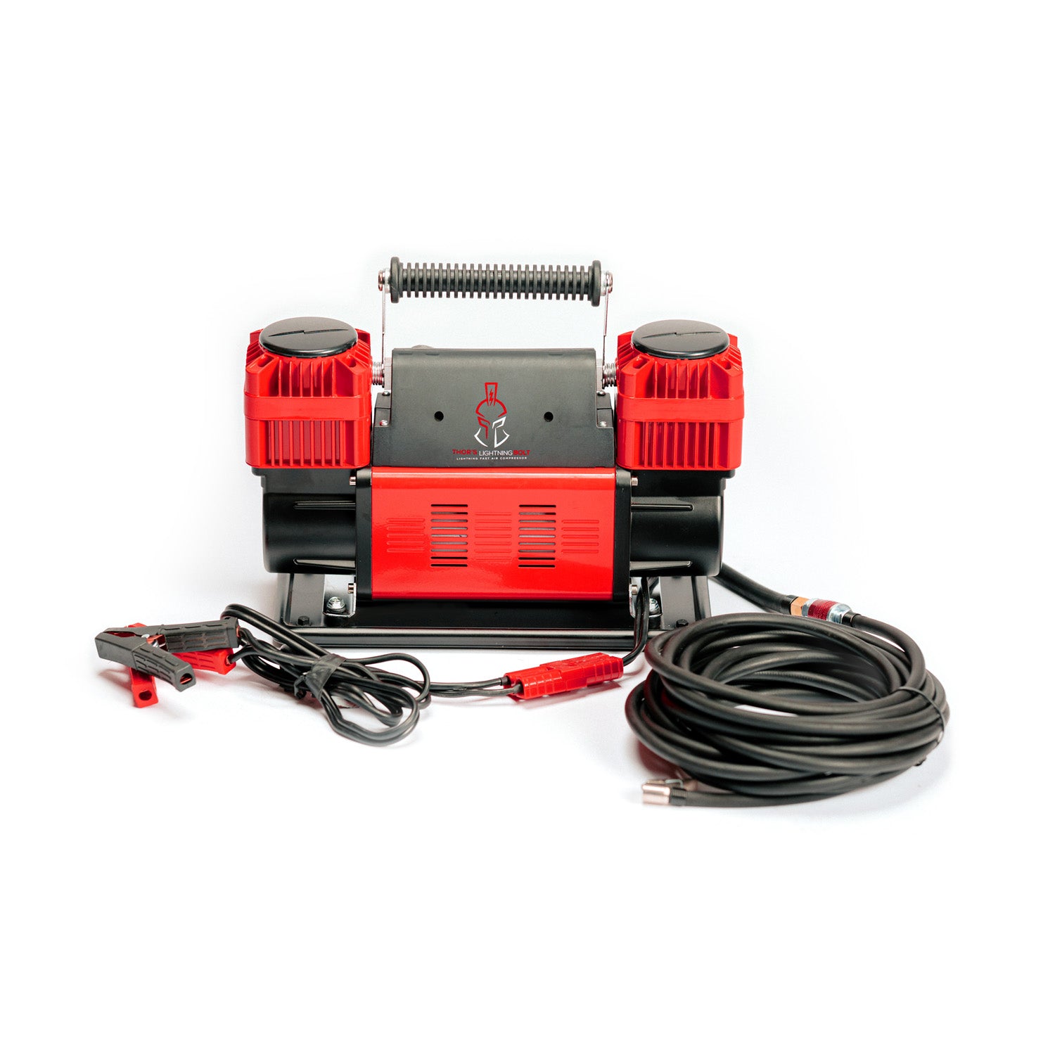 Thor's Lightning Bolt Compresseur d'air portable 12 V véritable double 10,6 CFM 