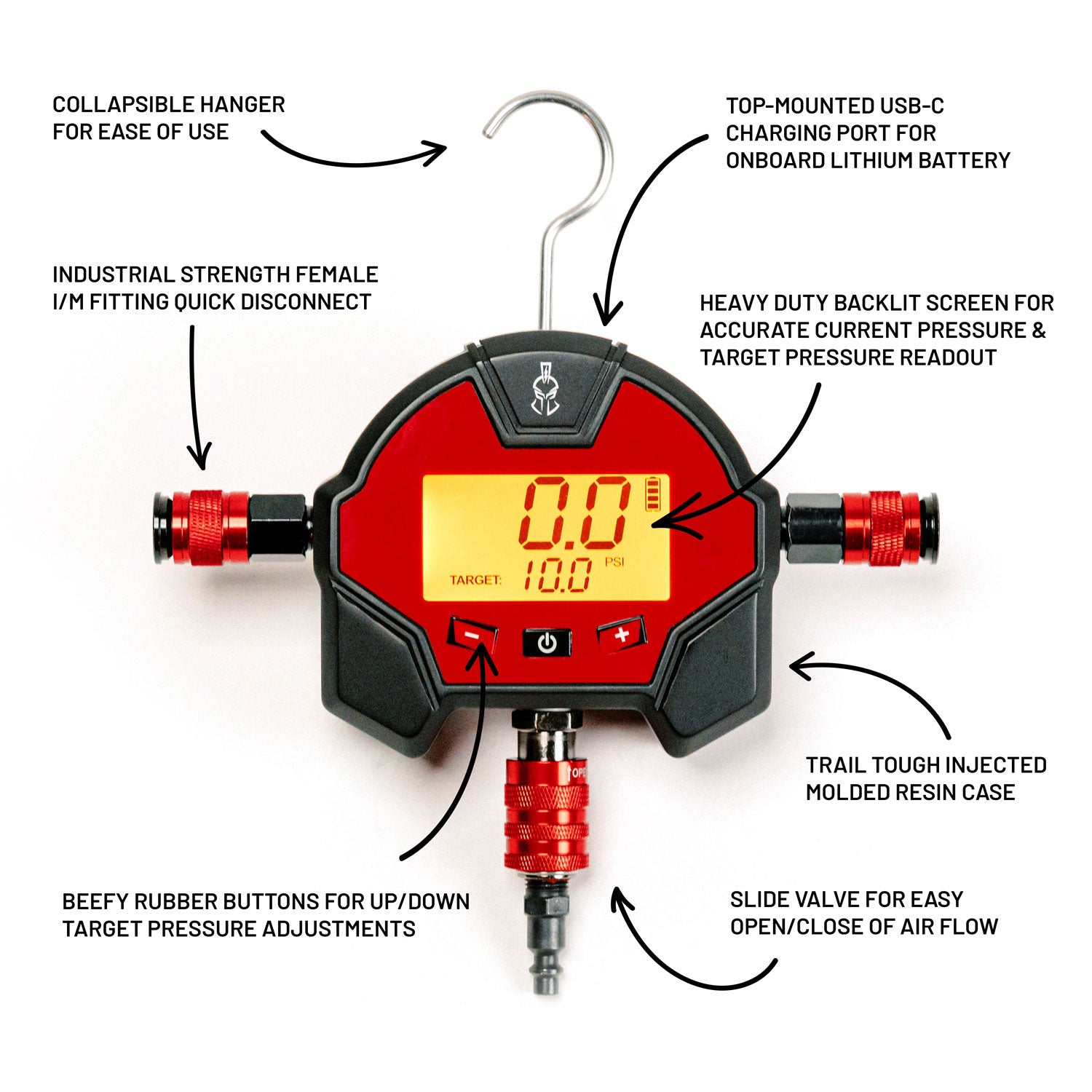 Colector de aire digital Thor's Lightning TotalControl para desinflado e inflado automáticos PRE-ORDEN