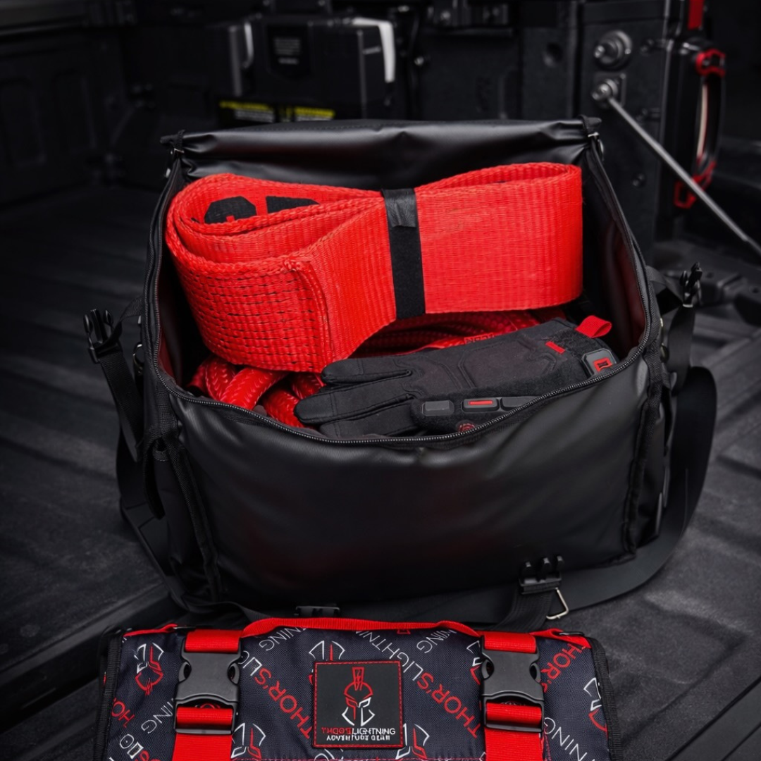 Thor’s Lightning Air System Storage Bag – Fits 12V Compressors & 4-Tire Inflation Kits, Heavy-Duty & Weather-Resistant