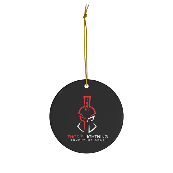 Thor's Lightning Thor's Lightning Adventure Gear Ceramic Tree Ornament Circle One Size 1