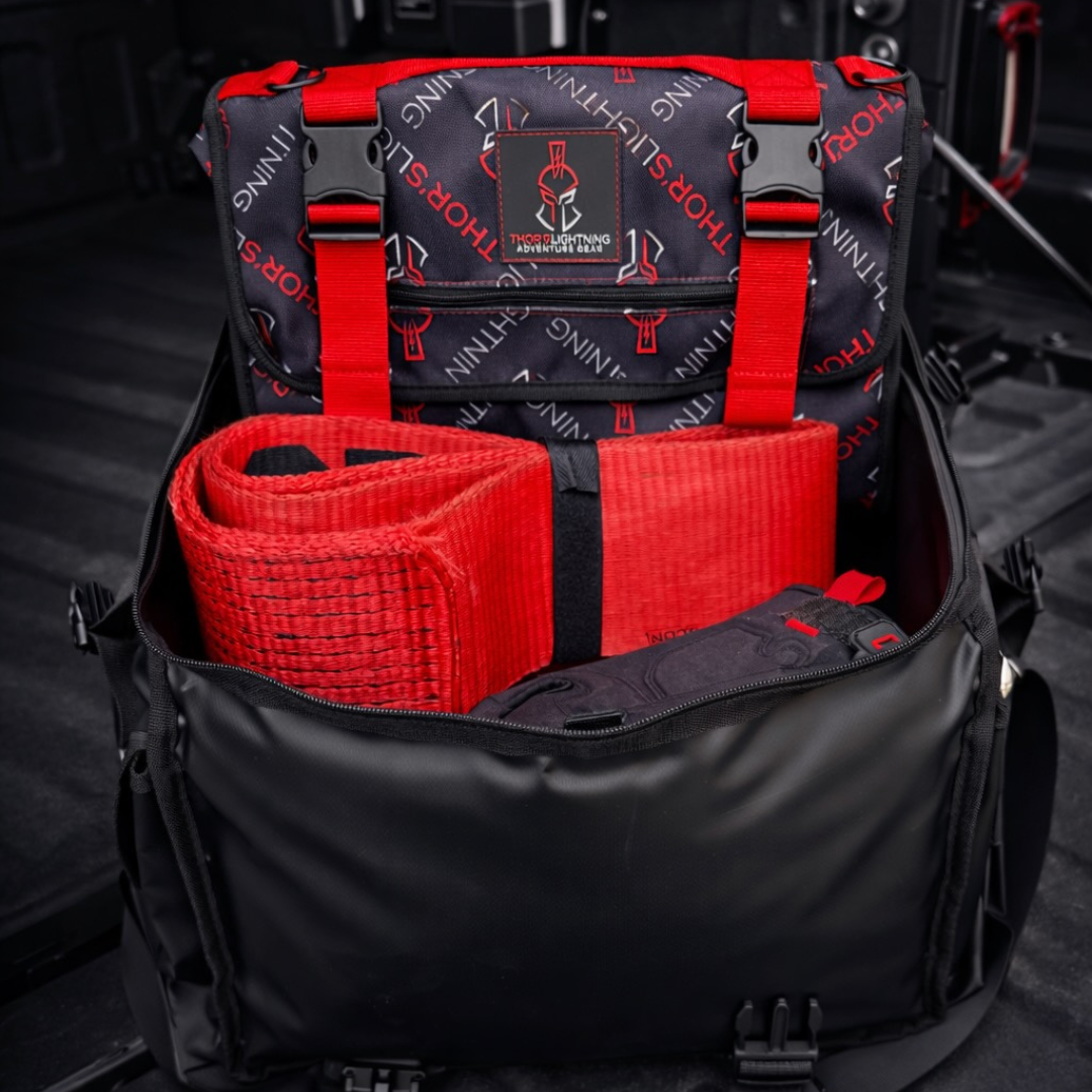 Thor’s Lightning Air System Storage Bag – Fits 12V Compressors & 4-Tire Inflation Kits, Heavy-Duty & Weather-Resistant