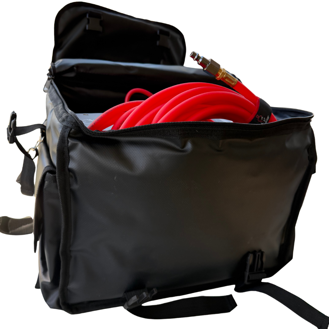 Thor’s Lightning Air System Storage Bag – Fits 12V Compressors & 4-Tire Inflation Kits, Heavy-Duty & Weather-Resistant