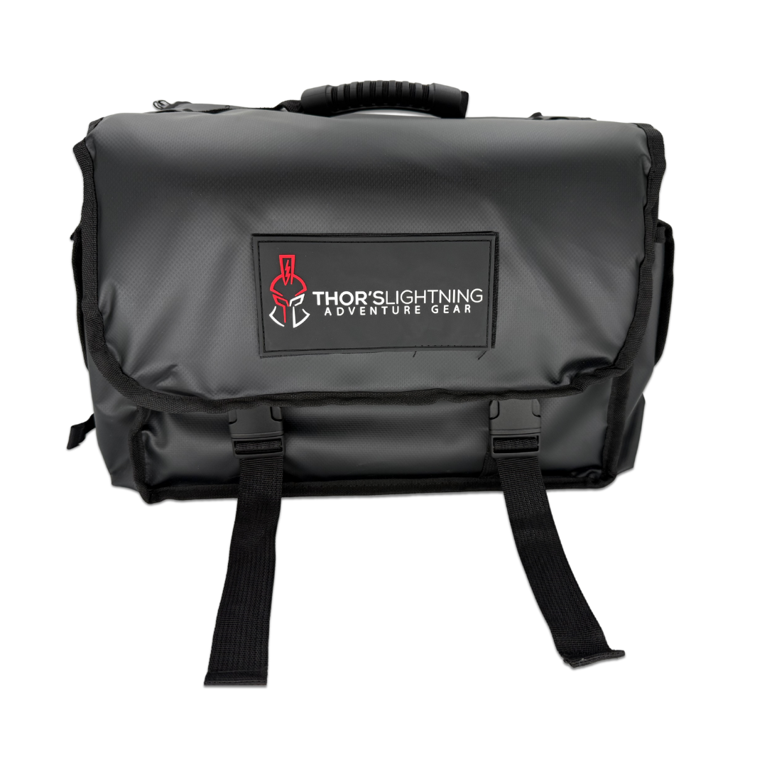 Thor’s Lightning Air System Storage Bag – Fits 12V Compressors & 4-Tire Inflation Kits, Heavy-Duty & Weather-Resistant