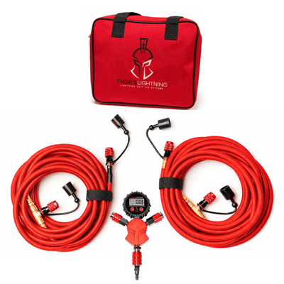 Thor’s Lightning Rapid 4-Tire Air System | 300 PSI StrikeShield™ Braided Hose