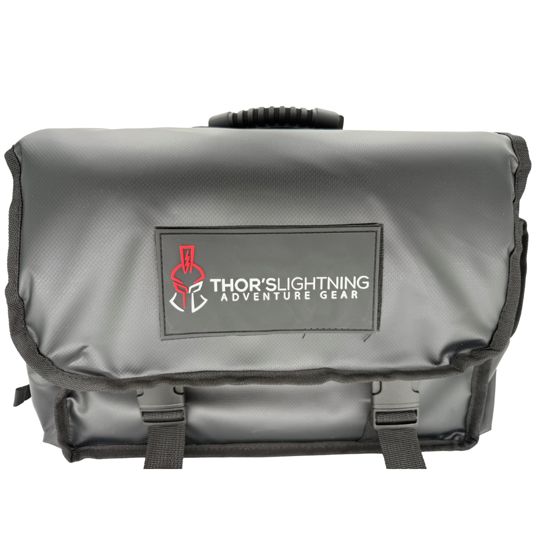 Thor’s Lightning Air System Storage Bag – Fits 12V Compressors & 4-Tire Inflation Kits, Heavy-Duty & Weather-Resistant