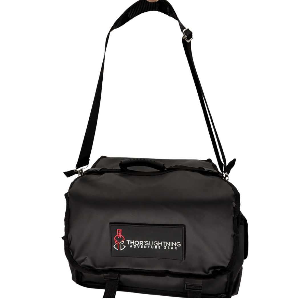 Thor’s Lightning Air System Storage Bag – Fits 12V Compressors & 4-Tire Inflation Kits, Heavy-Duty & Weather-Resistant