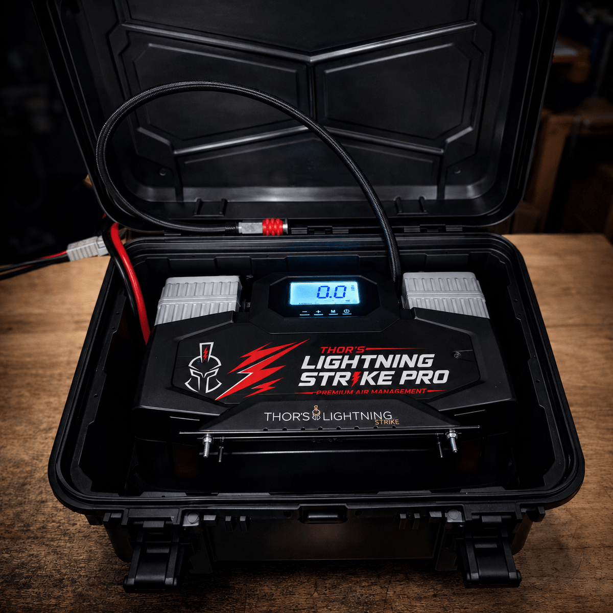 Thor's Lightning Compresseur d'air portable AirVault 12 V double 10,6 CFM