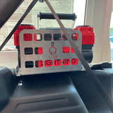 Thor's Lightning Refuge MOLLE Soporte de almacenamiento de compresor de aire portátil para Jeep Wrangler JLU 4 puertas Hard Top 2018-2023