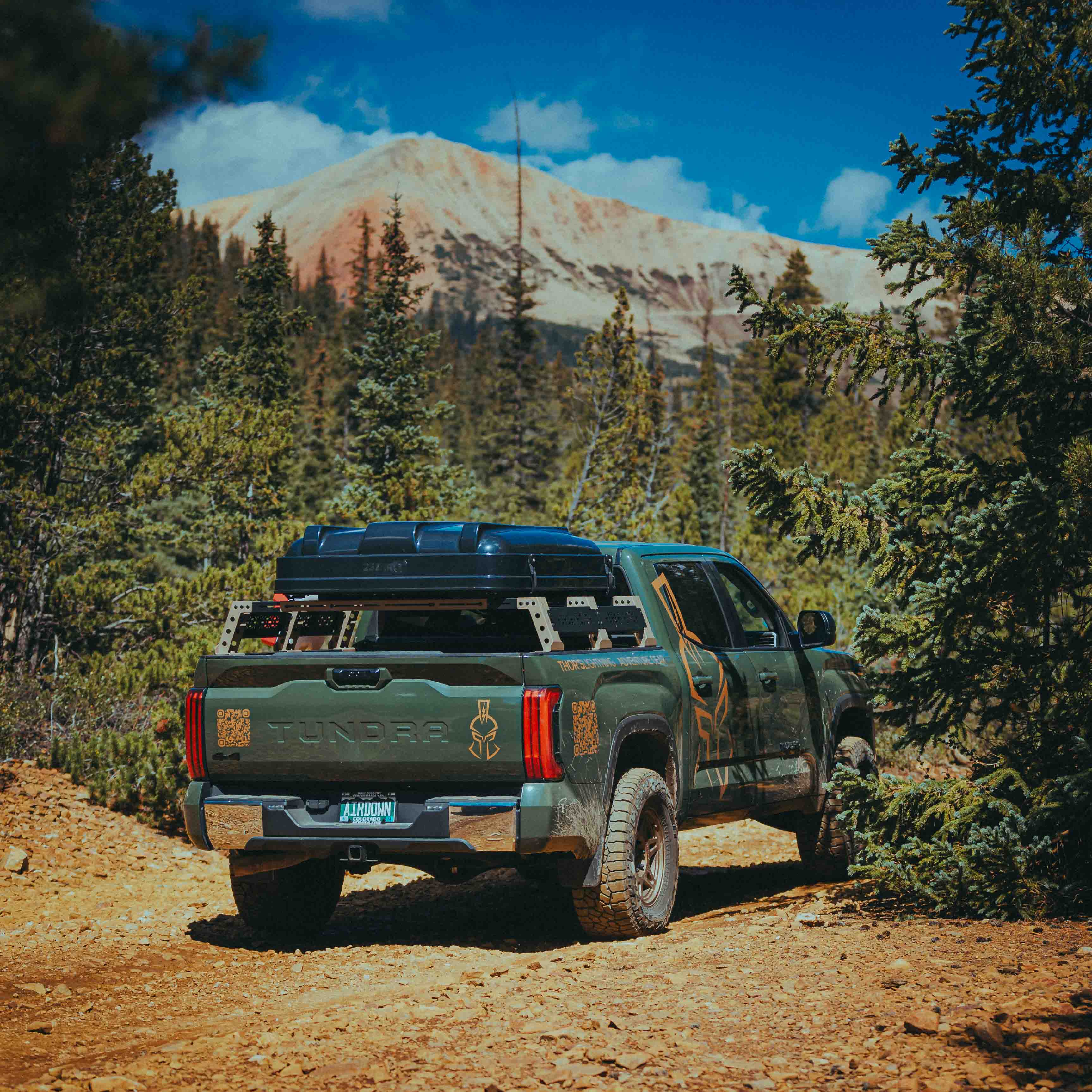 Camionnette avec système de support de lit modulaire Refuge (non Jeep Gladiator)