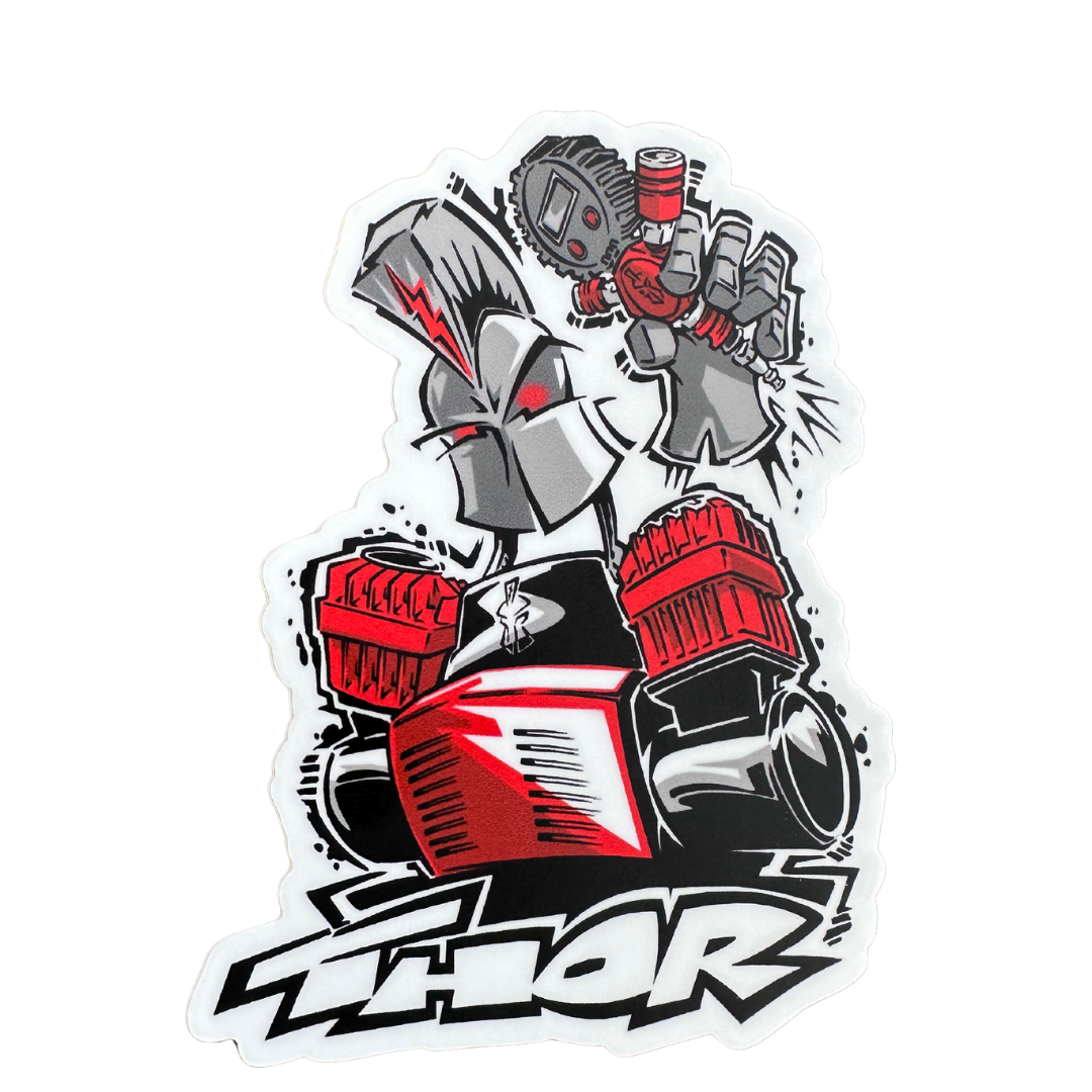 Heavy Duty Thor's Lightning THOR Sticker