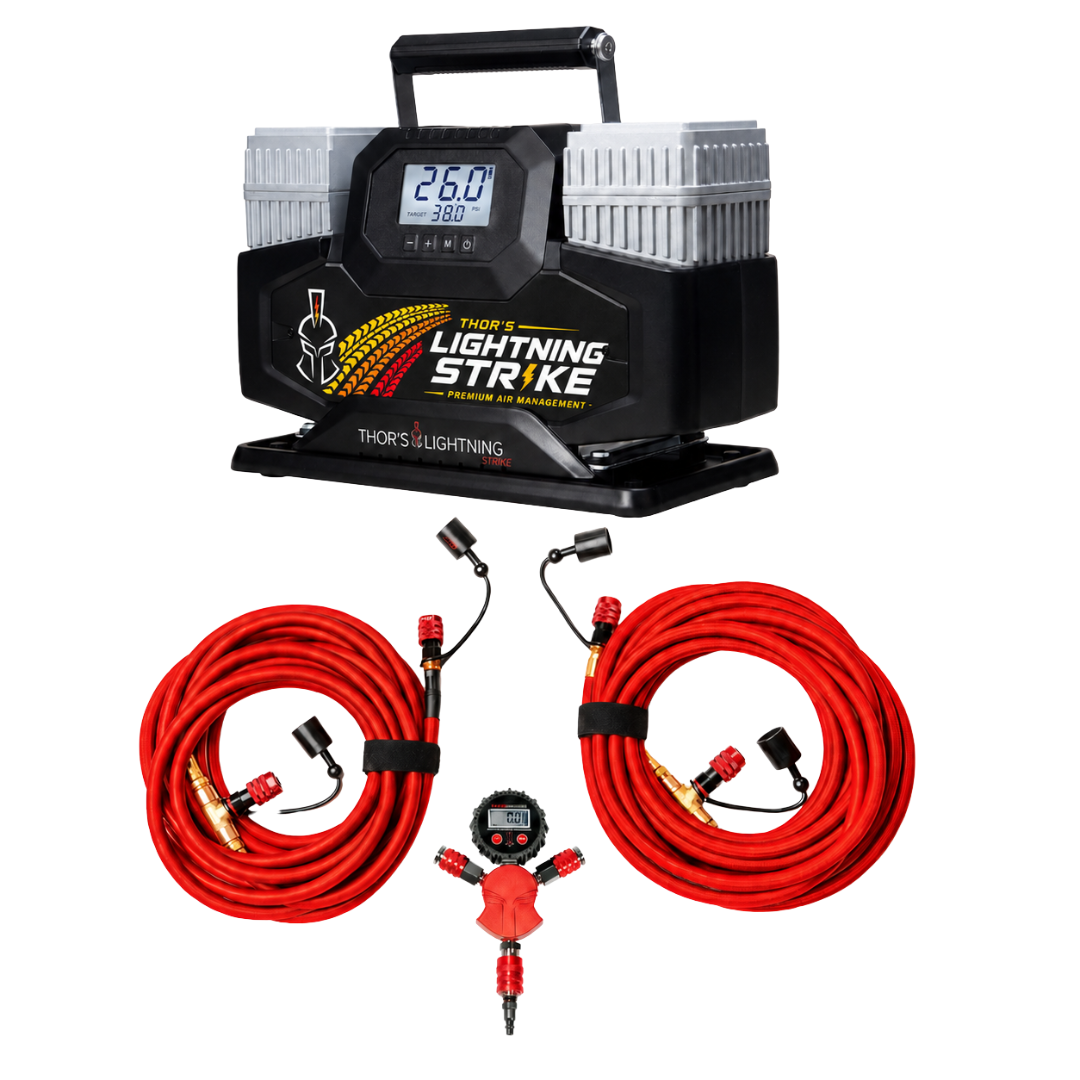 Lightning Strike Complete Four-Tire Air Management System