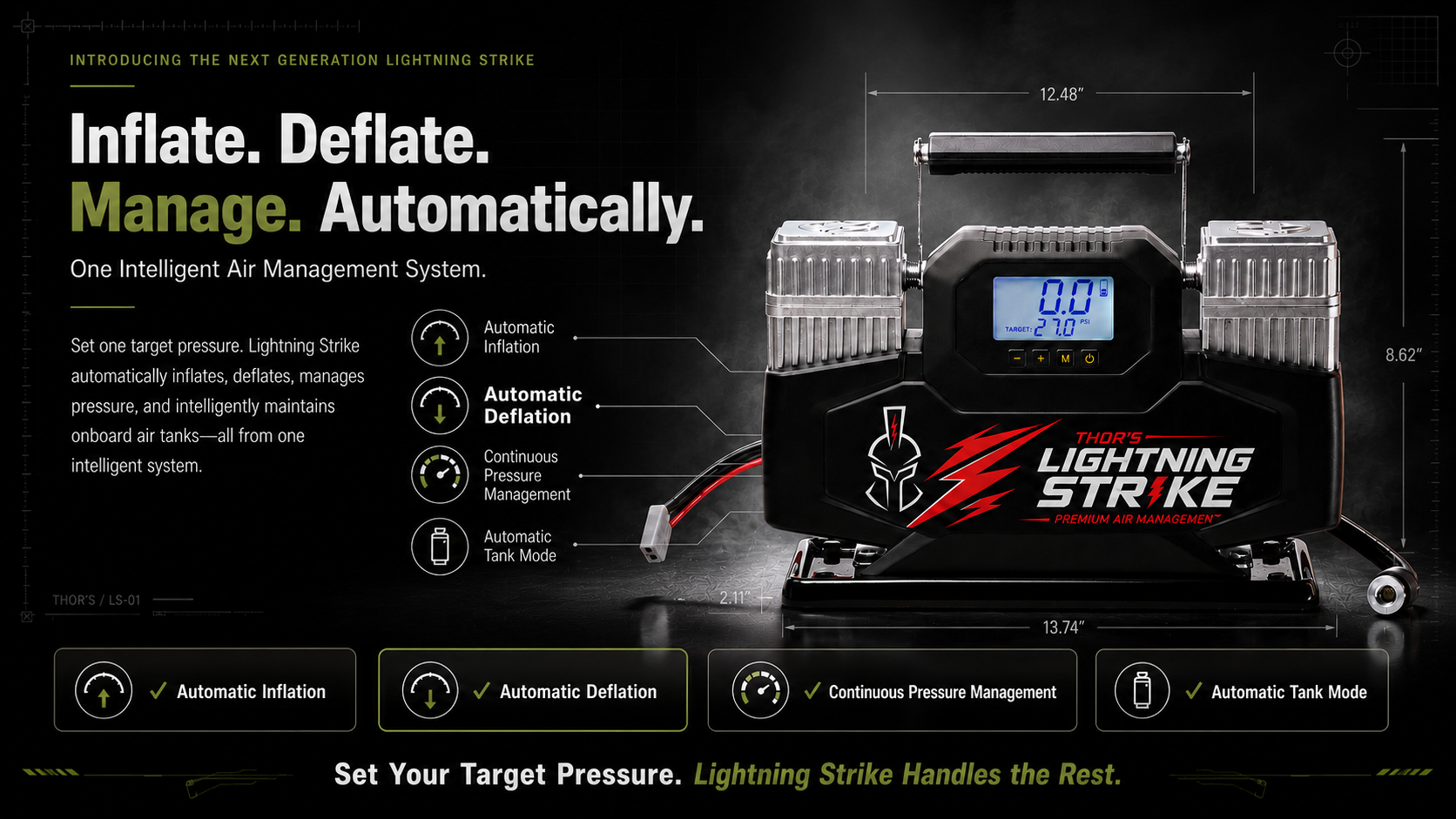 Lightning Strike™ Portable Air Management System PREORDER • Estimated to Ship October 2026