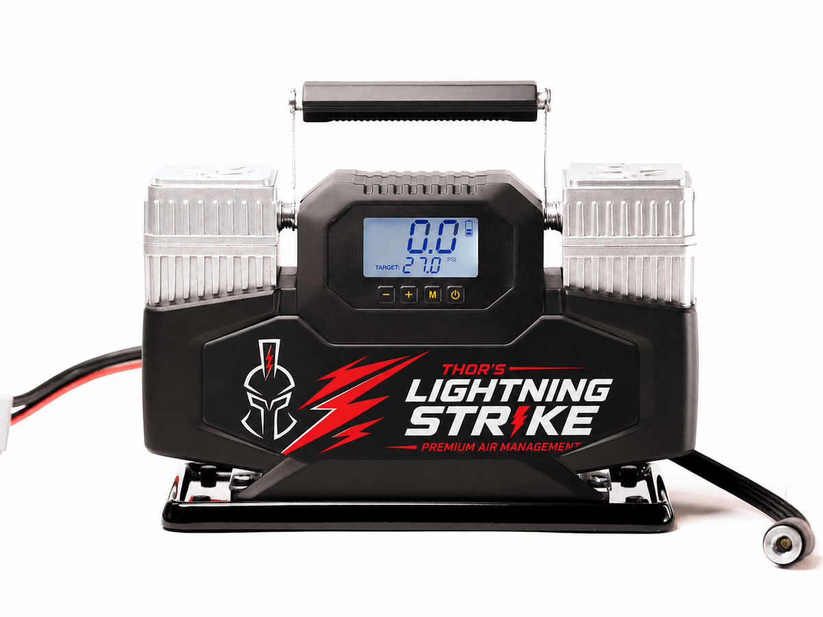 Thor’s Lightning StrikePro™ 12V Portable Air Compressor | 10.6 CFM Automatic Inflation & Deflation
