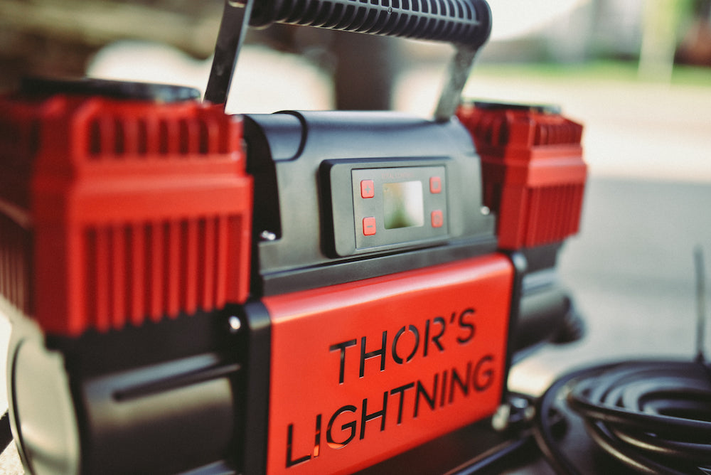 Thor's Lightning Portable TotalControl 12v True Dual Air Compressor 10.6 CFM   10