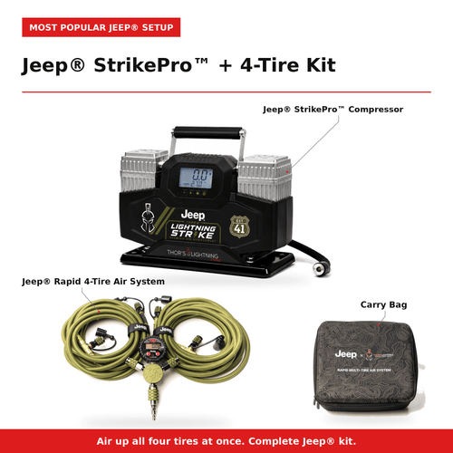 Jeep® StrikePro + Jeep® 4-Tire Kit ⭐ MOST POPULAR JEEP SETUP