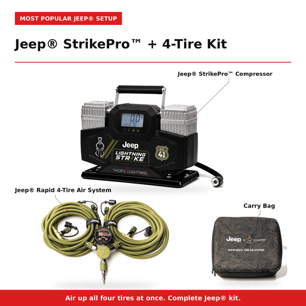 Jeep® StrikePro + Jeep® 4-Tire Kit ⭐ MOST POPULAR JEEP SETUP