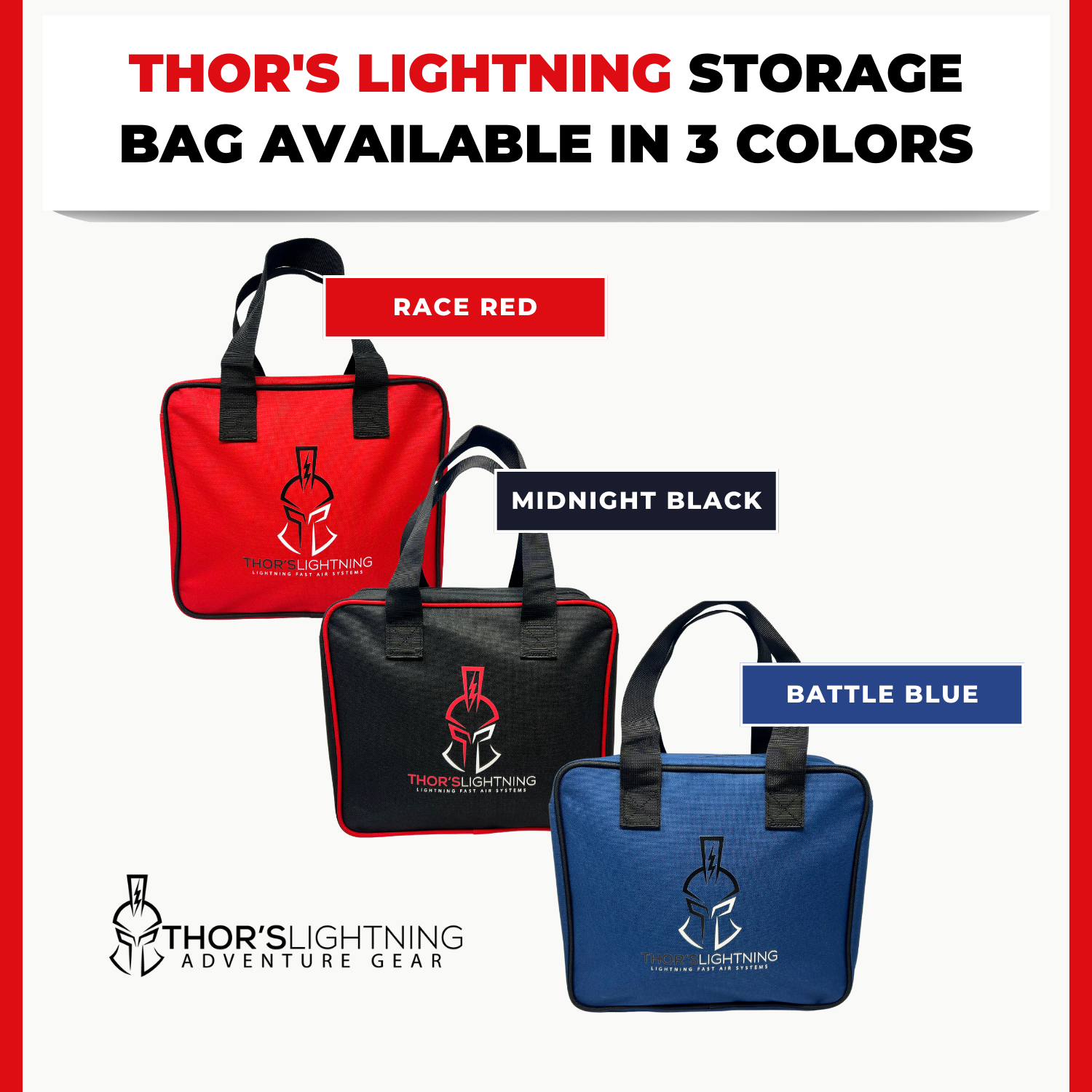 Bolsa de almacenamiento del equipo Lightning de Thor