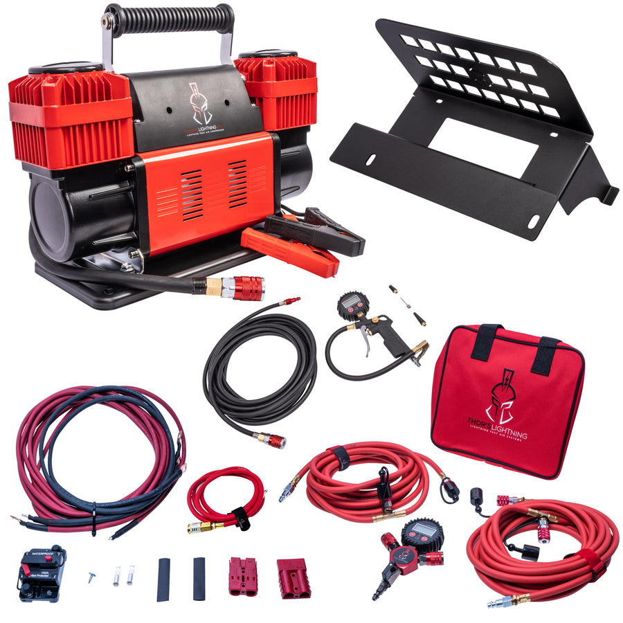 Thor's Lightning 12v True Dual TotalControl Portable Air Compressor