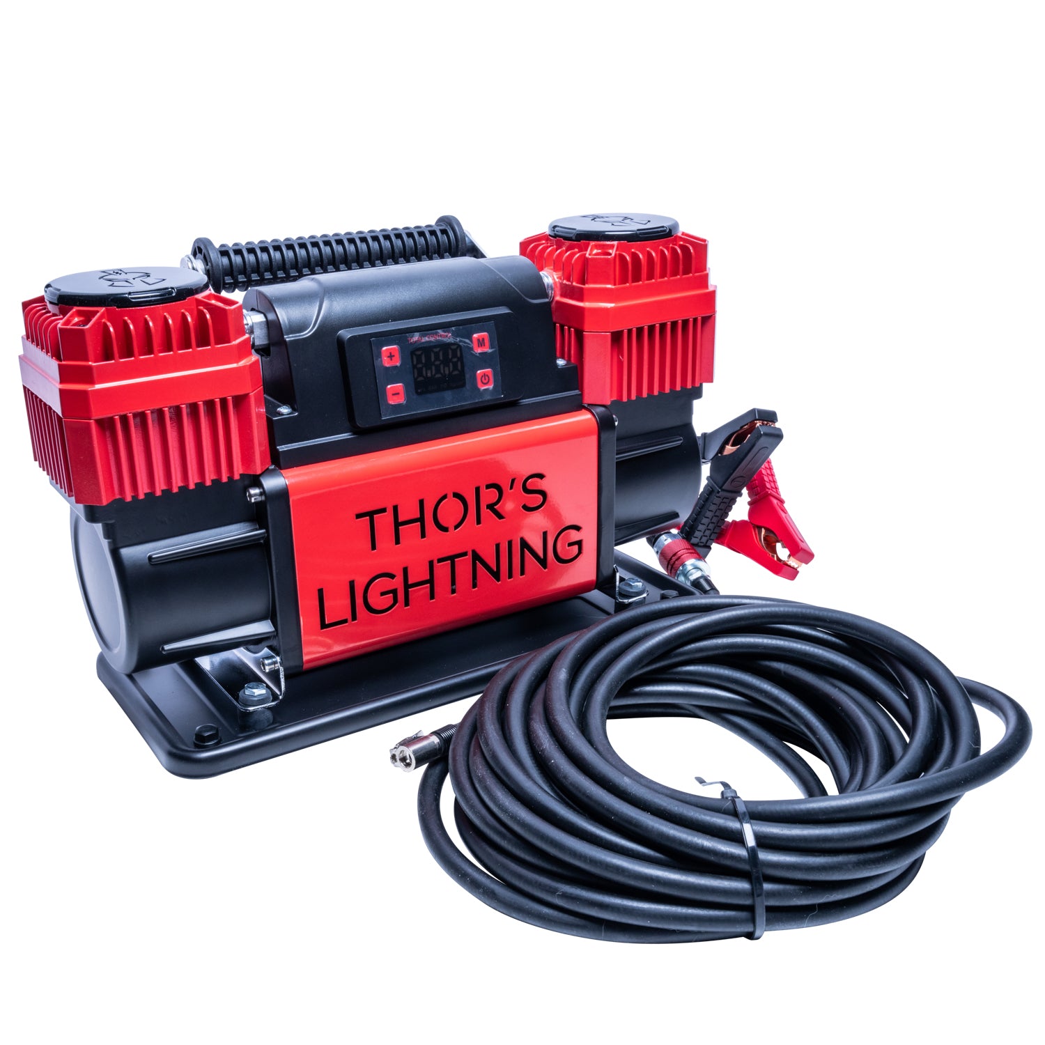 Compresseur d'air portable TotalControl 12 V True Dual de Thor's Lightning 10,6 CFM 