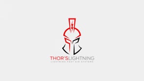 Thor's Lightning Bolt Compresseur d'air portable 12 V véritable double 10,6 CFM 